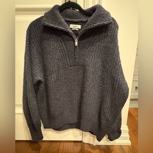 Isabel Marant Étoile Myclan Chunky Knit Half-Zip Sweater - Size 34